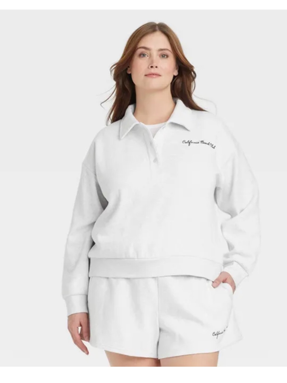 NWT Universal Thread Fleece polo sweatshirt